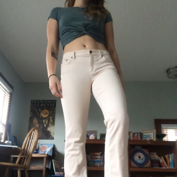 White bootcut corduroys - Picture 2 of 4